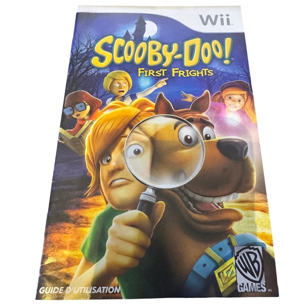Scooby-Doo First Frights Nintendo Wii Manual French Guide D'utilisation